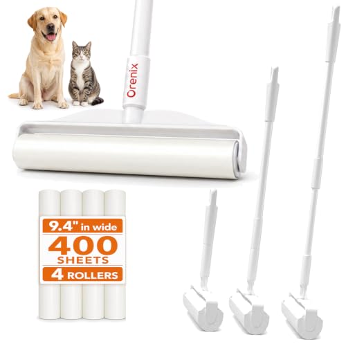 Large Lint Roller for Pet Hair (4-roll)