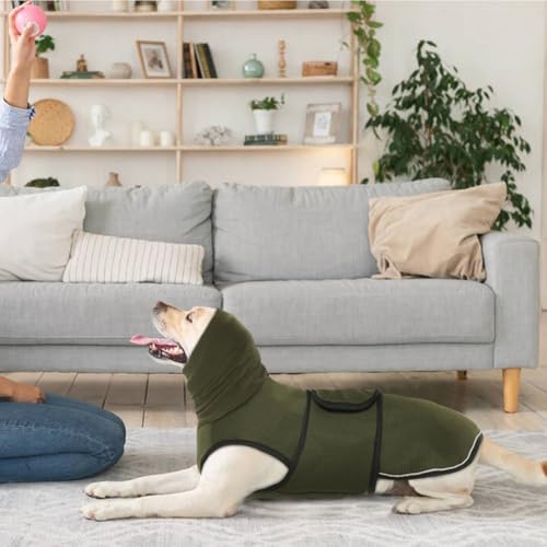 Dog Anxiety Vest with Hoodie (XX-Large / Army Green)