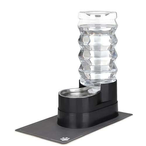 9L Elevated Dog Water Dispenser (9L / Jet Black)