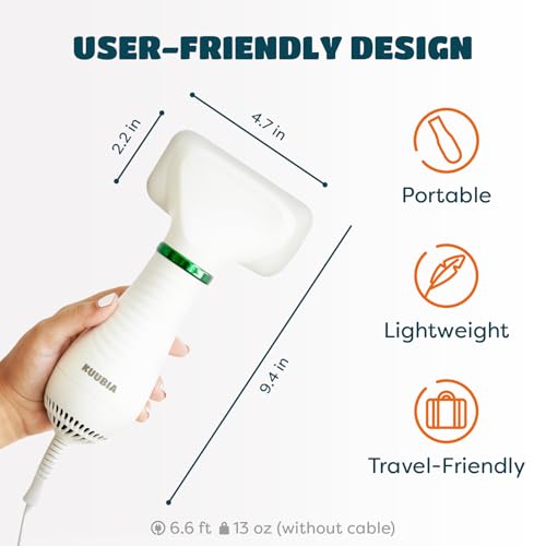 2-in-1 Dog Hair Dryer with Brush for Small Dogs and Cats, Pet Blow Dryer