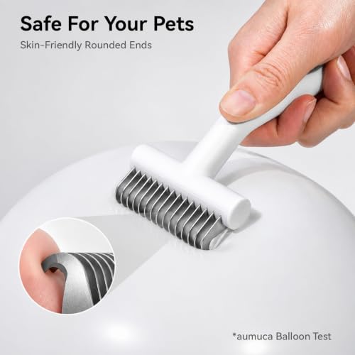 Undercoat Rake for Dogs (White)