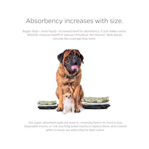 Washable Belly Bands for Male Dogs (X-Small (11-13") / Camo)