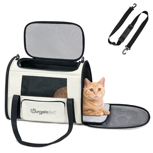 Cat Carrier Soft (Beige / 17.7"L x 12.0"W x 12.5"H)