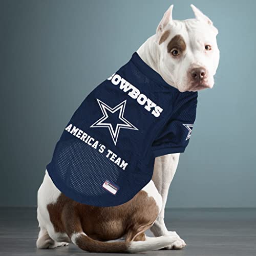 Navy Dallas Cowboys NFL Novelty Dog Jersey (Dallas Cowboys / Small)