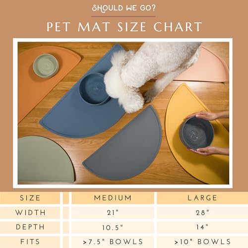 Silicone Dog Food Mat (Blush / Large)
