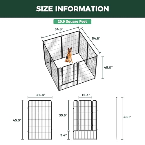 Rollick Dog Playpen (Black / 45"H)