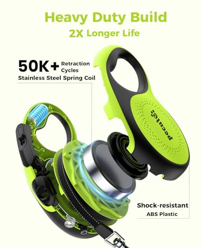 Retractable Dog Leash for Large Dog with Light Rechargeable (Large-16ft)