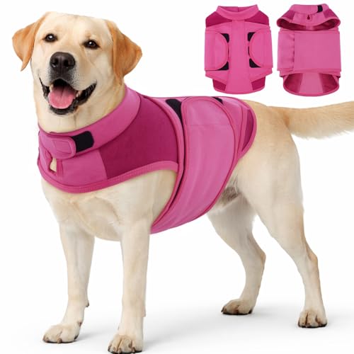 Dog Wrap for Anxiety (Rose-Red / L(Chest:25.2"-30.7"))