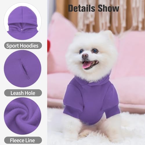 Dog Hoodie for Large Dogs (#2 Purple(Plain) / XX-Large (All Breed Sizes))