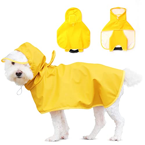 Dog Raincoat for Medium Dogs (Medium(Label Size:XXL) / Yellow)