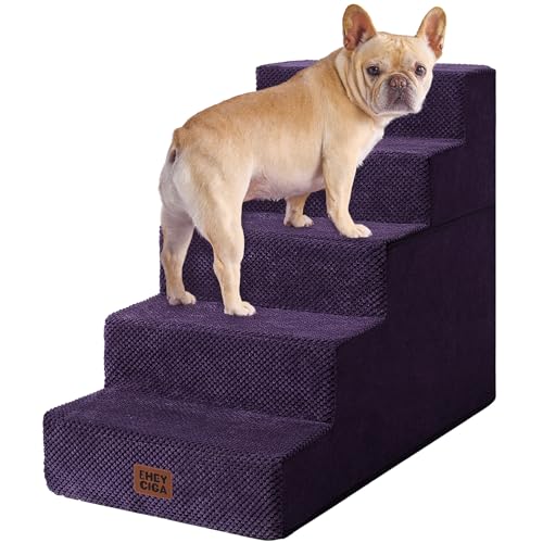 Dog Stairs for High Bed 22.5" H (Purple / Standard 15.7" x 30" x 22.5")
