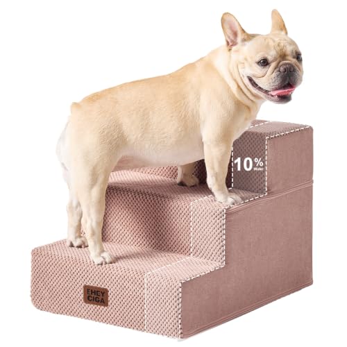 Dog Stairs 13.5" H (Pink / Extra Wide 16.5" x 21" x 13.5")