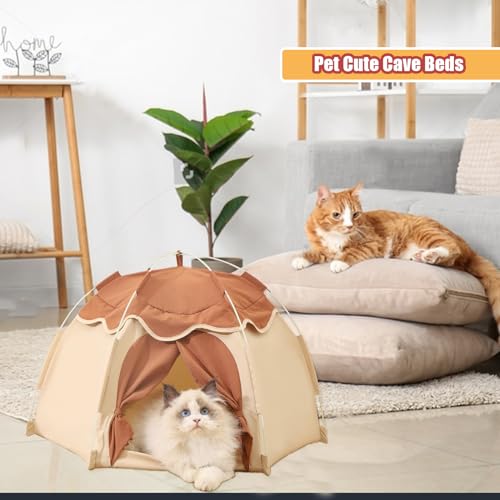 Cat Tent for Indoor (Large / Beige)