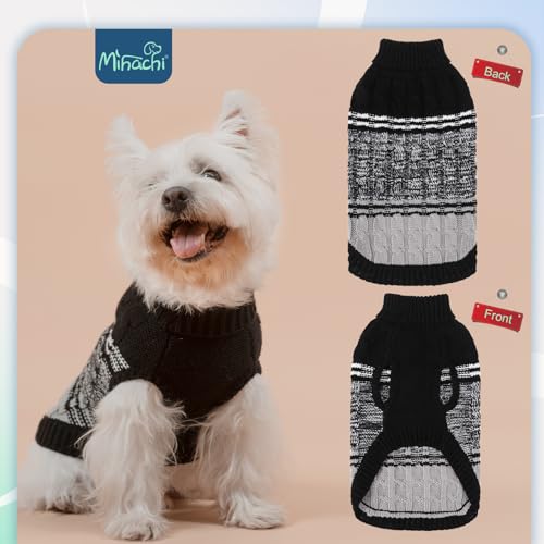 Dog Sweaters for Medium Dogs Girl Boy (Medium / #1 Black)