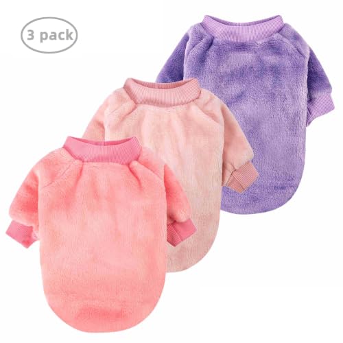 Small Dog Sweater for Dog Boy Girl (Purple,Pink,Rose / X-Small)