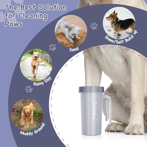Paw Cleaner with Handle for Large Dogs