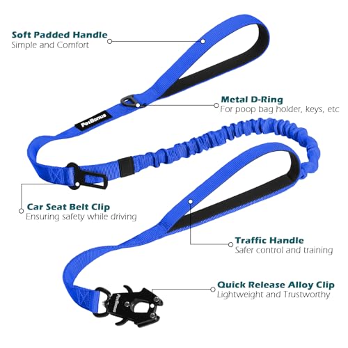 Heavy Duty Tactical Dog Leash (Blue)