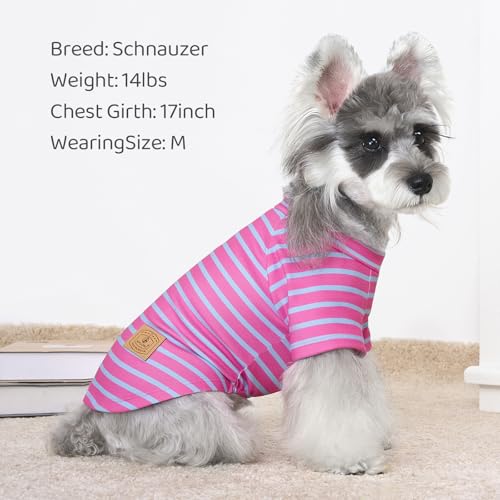 4 Pack Dog Sweaters Comfy Dog Clothes with Sleeves Puppy Shirts Pullover Pet Sweatshirt for Small Medium Large Dogs Boy Girl Doggy Outfits Cat Apparel (3X-Large / Pink, Purple)