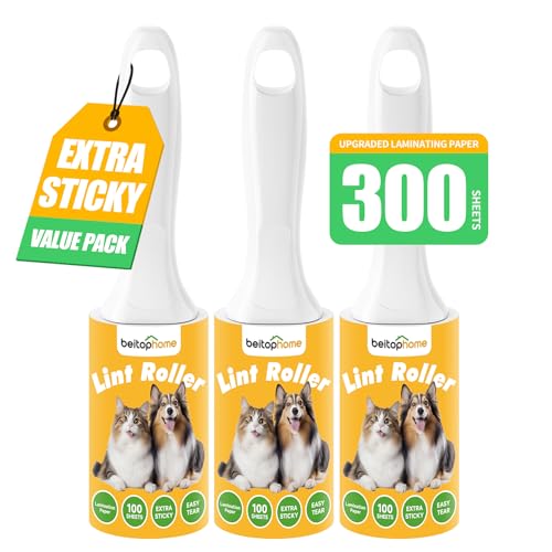 Lint Roller 3 Pack for Pet Hair
