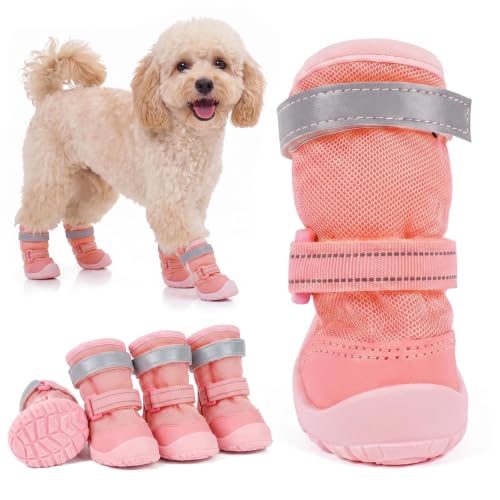 Dog Shoes Non (Pink / 2#(Paw Width:1.38"))