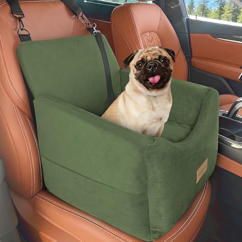 Dog Car Seats for Small Medium Dogs Under 35lbs (Green / Small/Medium)