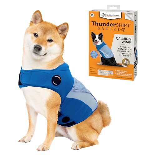 Breeze for Dogs Calming Anxiety Vest (Sky Blue / Medium)