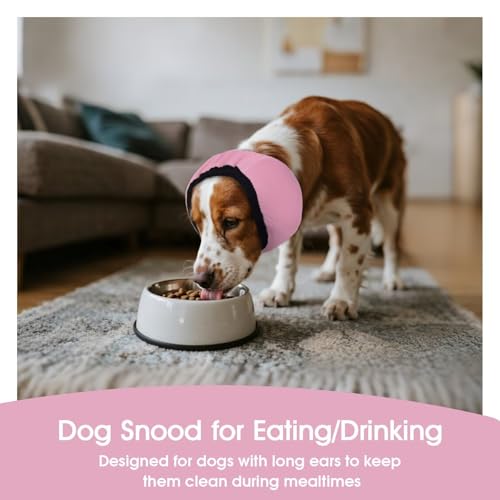 Dog Calming Hoodie Water Resistant (Pink / Small(Head Circle:10"-15",Weight:17-39 lb))