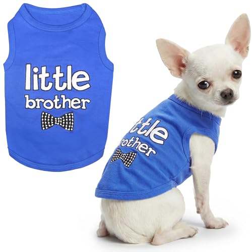 Dog Shirt 100% Cotton Shirts for Small Dogs (XX-Small (1-3lbs))
