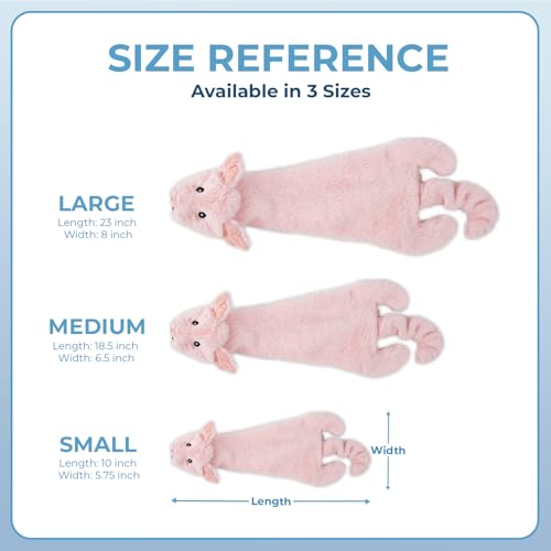 2-in-1 Stuffless Squeaky Dog Toy - Wild Duck, Pig, Small (Multicolor/Pig & Wild Duck / Small)
