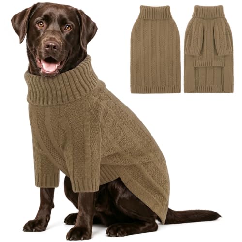 XL Dog Sweater (X-Large / Camel)