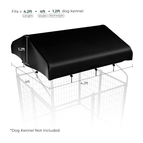 4x4.2ft Outdoor Dog Kennel Cover (Small)