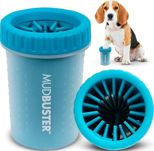 MudBuster Portable Dog Paw Cleaner (Blue / Medium)