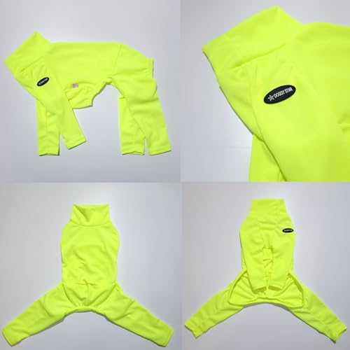 D Doggy Star Italian Greyhound Clothes Stretchy Neon Onesie Spring Summer (XL / Onsi Ne Yellow)
