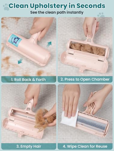 Pet Hair Remover Roller (D: Pink（gift Choice）)