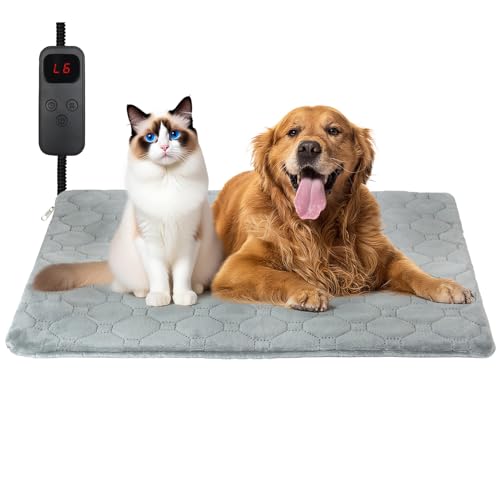Cat Heating Pad (Grey / L (15.7'' × 27.5''))
