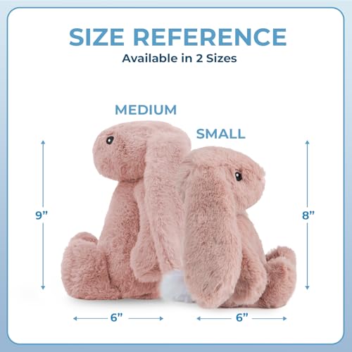 Bunny Buddy Squeaky Plush Dog Toy (Bunny (Mauve) / Small)