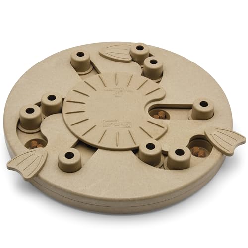 by Nina Ottosson Dog Worker Treat Puzzle Enrichment Toy (Dog Worker (Tan) / 1 Count (Pack of 1))