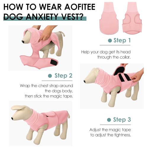 Dog Anxiety Vest (Pink / X-Large)