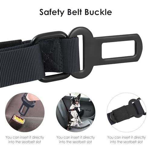 Tactical Bungee Shock Absorbing No Pull Strong Dog Leash (Black)
