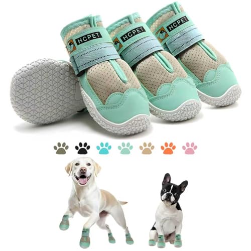 Dog Shoes for Dogs (Green / Width 2.75 in)