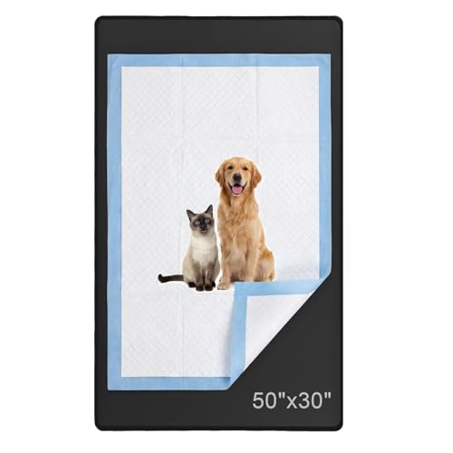 50" x 30" Silicone Pee Pad Holder Tray Extra Large Puppy Pee Pad Holder