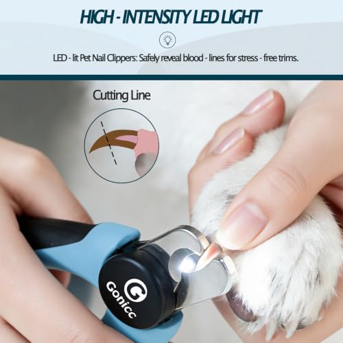 LED Pet Nail Clippers for Small Dogs and Cats (LED Light For Small Dogs and Cats)