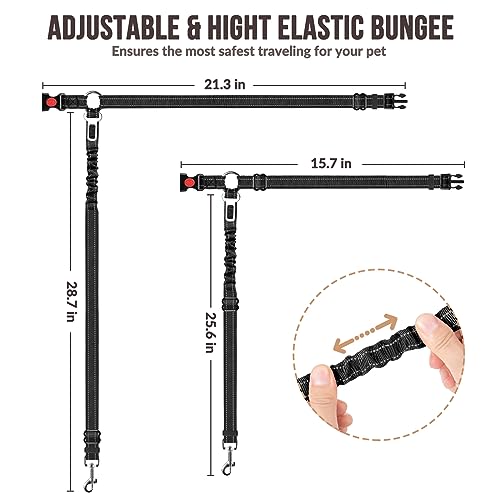 Dog Seat Belt for Car (A.Black)