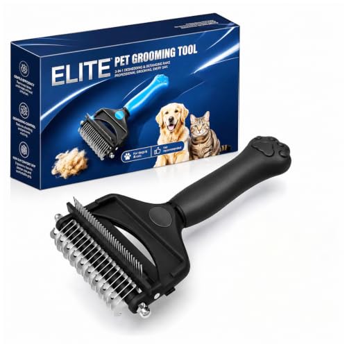 Deshedding Dog Brush (Black)