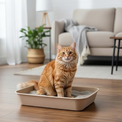 Disposable Cat Litter Box Jumbo (Litter Box Only / Jumbo (6-Piece Set))