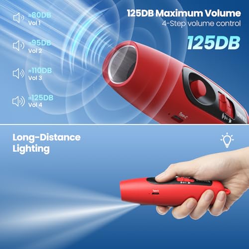 Electronic Whistle with USB Charging (red)