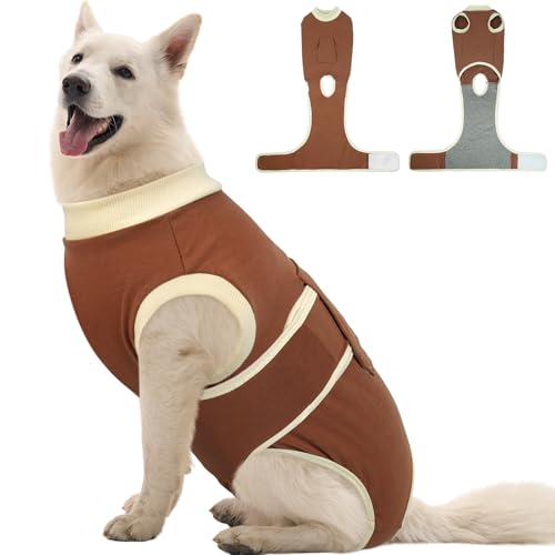 Dog Recovery Suit (Brown / XX-Large)