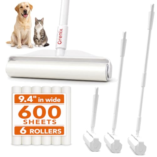 Large Lint Roller for Pet Hair (6-roll)