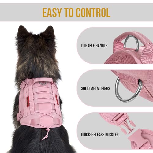 Tactical Dog Harness No (XX-Small / Pink)