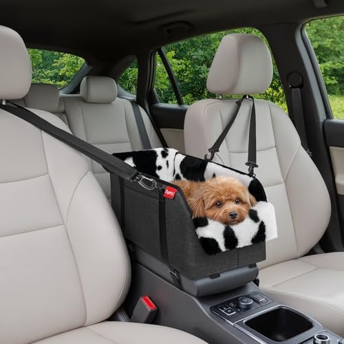 Center Console Dog Car Seat for Small Pets to 11lbs